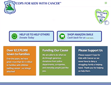 Tablet Screenshot of copsforkidswithcancer.org